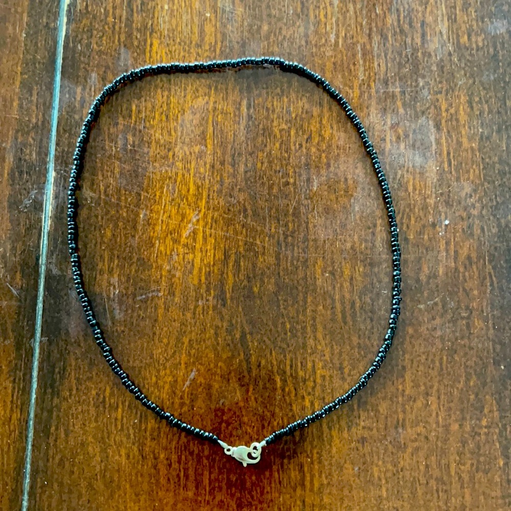 Little black bead choker